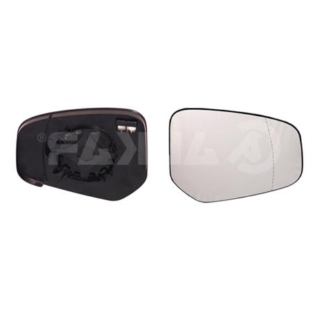 Right Wing Mirror Glass (heated) and holder for FORD TRANSIT COURIER Van, 2014 Onwards