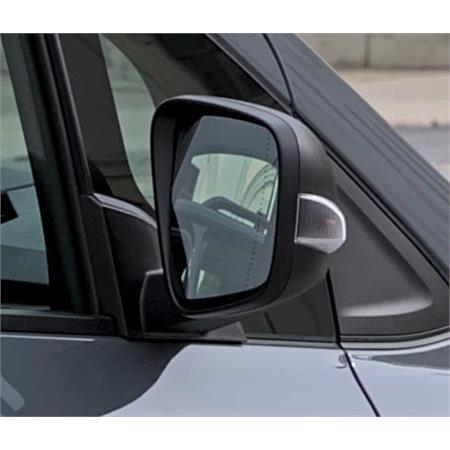 Right Wing Mirror (electric, heated, indicator (standard bulb type), black cover) for Renault KANGOO III MPV 2021 Onwards