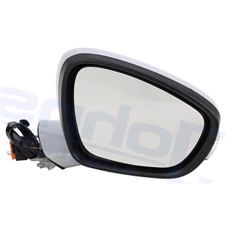 Right Wing Mirror (electric, heated, indicator, primed cover) for PEUGEOT 508, 2010 2018