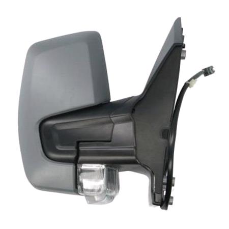 Right Wing Mirror (manual, primed cover, indicator) for Ford TRANSIT CUSTOM Kombi 2012 2018