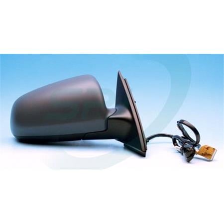 Right Wing Mirror (electric, heated, primed cover) for Audi A4, 2004 2008