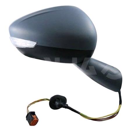 Right Wing Mirror  electric, heated, indicator, puddle lamp, power folding, MEMORY, primed cover  for Citroen C4 SPACETOuRER 2018 Onwards