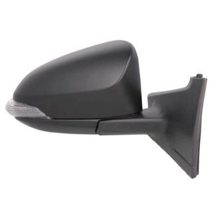 Right Wing Mirror (electric, heated, indicator lamp, black cover) for TOYOTA YARIS / VITZ, 2011 Onwards