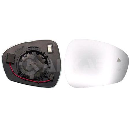 Right Wing Mirror Glass (heated, blind spot warning lamp) for Alfa Romeo STELVIO 2016 Onwards