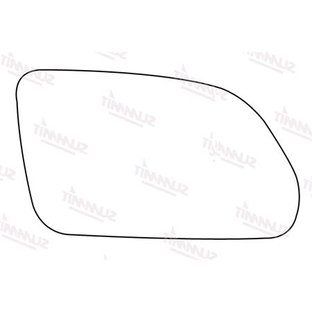 Right Stick On Wing Mirror Glass for Skoda OCTAVIA, 2004 2009