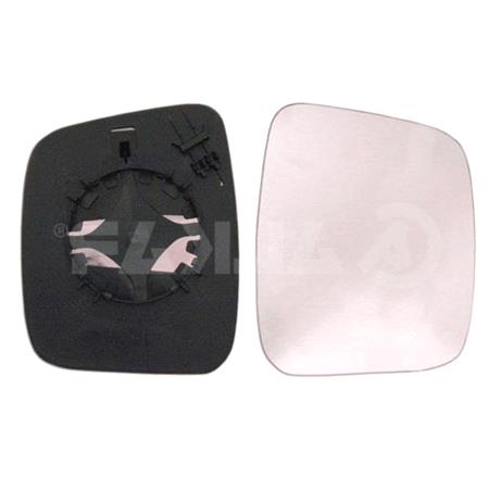 Right Wing Mirror Glass (not heated) and Holder for Fiat QUBO, 2009 Onwards