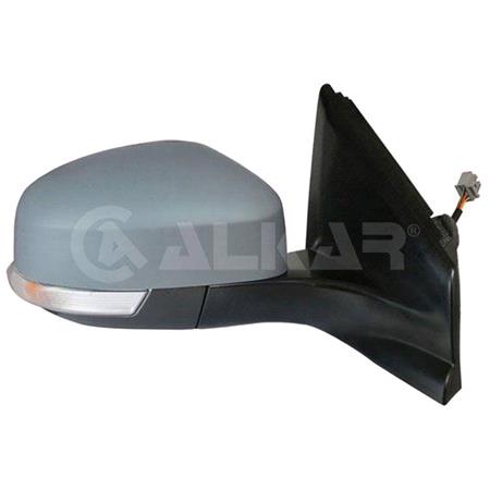Right Wing Mirror (electric, heated, indicator, puddle lamp, primed cover, power folding) for Ford MONDEO Hatchback 2010 2014