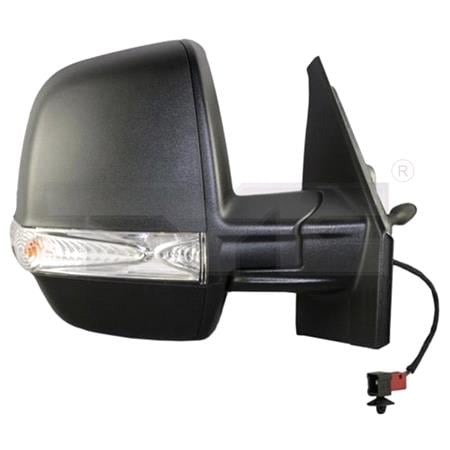 Right Wing Mirror (manual, indicator, double glass) for Fiat DOBLO Cargo, 2010 Onwards