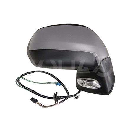 Right Wing Mirror (electric, heated, indicator, non power folding) for Citroen C4 Grand Picasso, 2006 2013