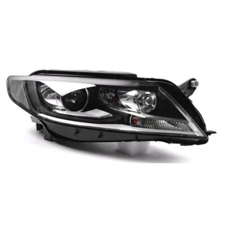 Right Headlamp (Bi Xenon, Takes D3S / H7 Bulbs, Without Curve Light, Original Equipment) for Volkswagen Passat CC 2012 2017