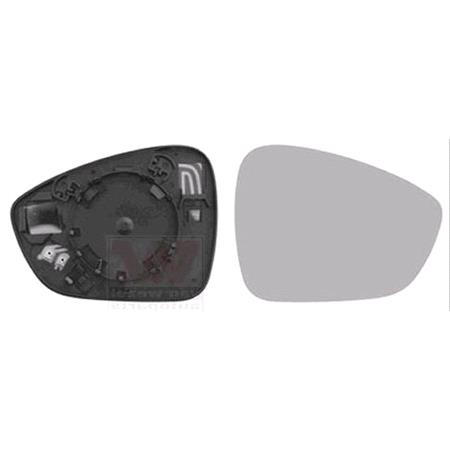 Right Wing Mirror Glass (heated) and holder for Citroen C4 PICASSO II Van 2013 Onwards