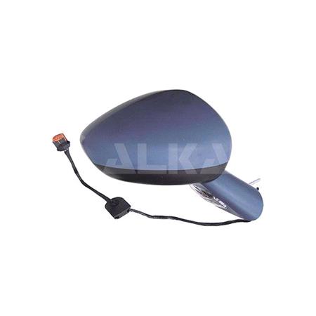 Right Wing Mirror (electric, heated, indicator, blue tinted glass, primed cover, power folding, MEMORY) for Citroen C5 2008 2017