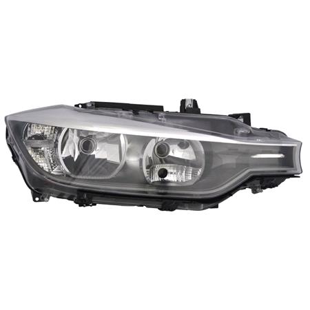 Right Headlamp (Halogen, Takes H7/H7 Bulbs, Supplied With Motor) for BMW 3 Series 2012 2015