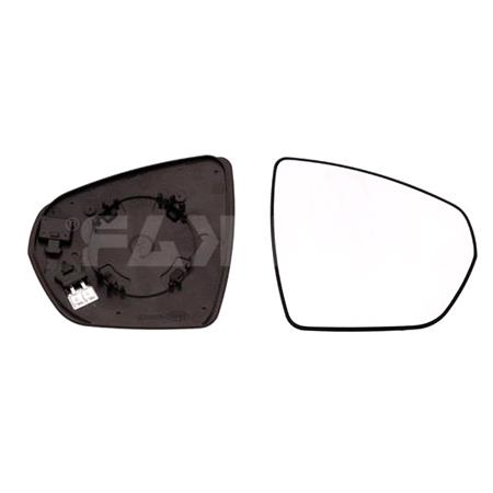 Right Wing Mirror Glass (heated) and Holder for Peugeot 5008 II 2016 Onwards