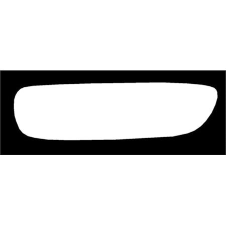 Right Stick On Wing Mirror Glass for Fiat DOBLO Cargo 2010 Onwards