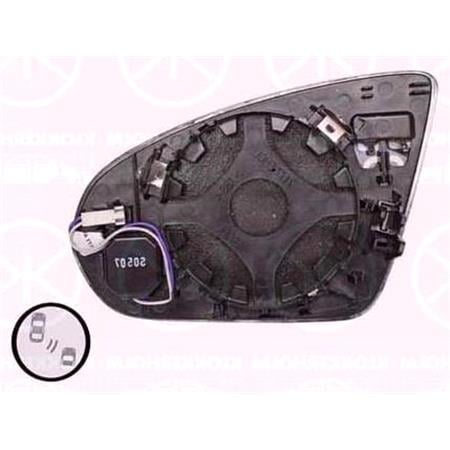 Right Wing Mirror Glass (heated, blind spot warning indicator) for Mercedes A CLASS Saloon 2018 Onwards