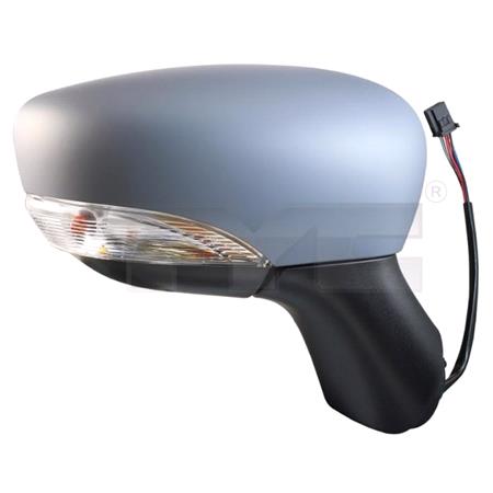 Right Wing Mirror (electric, heated, indicator, primed cover) for Renault CLIO IV 2013 2019