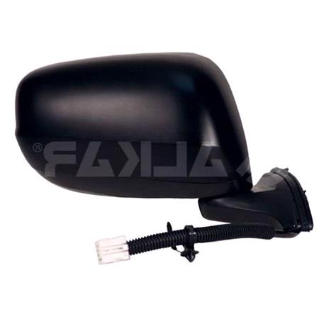 Right Wing Mirror (electric, WITHOUT indicator, not heated, primed cover) for HONDA JAZZ, 2008 2015