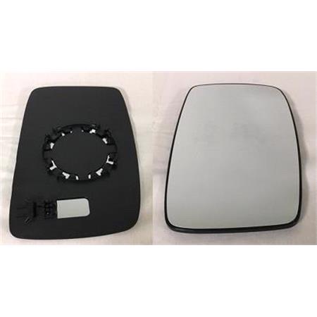 Right Wing Mirror Glass (not heated) and Holder for Citroen DISPATCH MPV, 2007 Onwards
