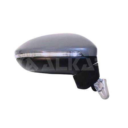Right Wing Mirror (electric, heated, indicator, primed cover, puddle lamp, power folding) for Volkswagen TOURAN VAN 2015 Onwards