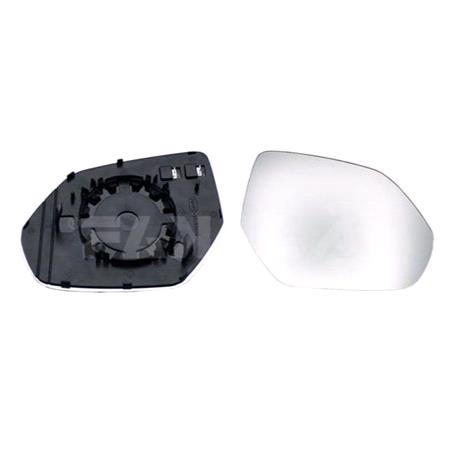 Right Wing Mirror Glass (heated) and Holder for Audi Q8, 2018 Onwards