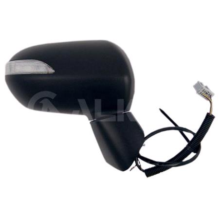Right Wing Mirror (electric, heated, power folding, indicator, primed cover) for Honda JAZZ, 2002 2008