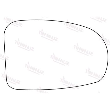 Right Stick On Wing Mirror Glass for Toyota PRIUS 2009 Onwards