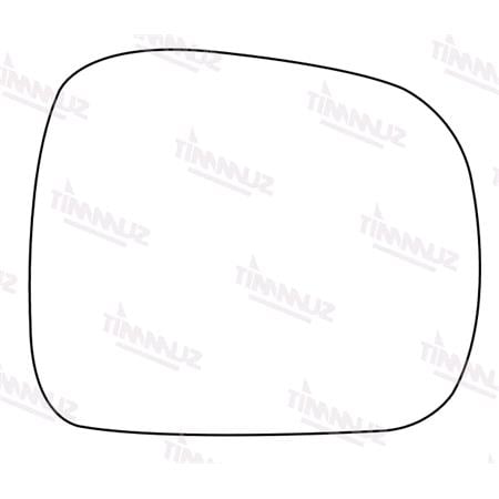 Right Stick On Wing Mirror Glass for Nissan SERENA, 1992 2001