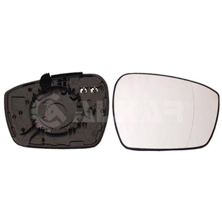 Right Wing Mirror Glass (heated) and holder for FORD GALAXY, 2015 2019