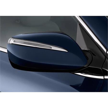 Right Wing Mirror (electric, heated, indicator, puddle lamp, power folding, black cover) for Hyundai SANTA FE III 2012 2015