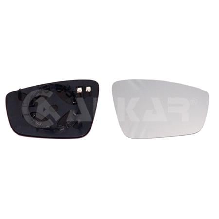 Right Mirror Glass (heated) & holder for SEAT Mii (KF1_), 2011 Onwards