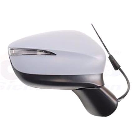 Right Wing Mirror (electric, heated, indicator, primed, power folding) for Mazda CX 5 2015 2016 (facelift model)