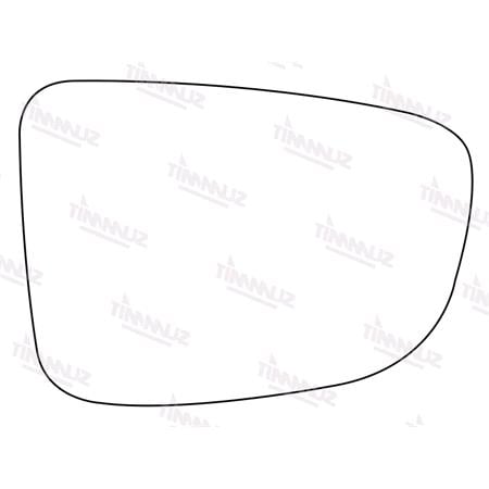 Right Stick On Wing Mirror Glass for Mazda 2, 2014 Onwards