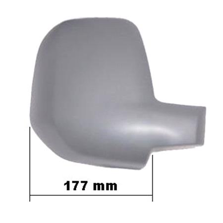 Right Wing Mirror Cover (primed) for PEUGEOT PARTNER Tepee, 2008 2012