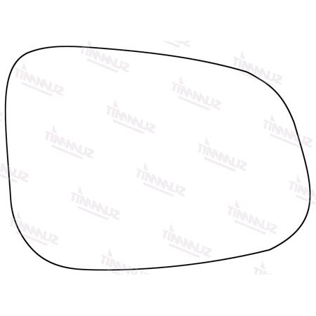 Right Stick On Wing Mirror Glass for Jaguar XJ, 2010 Onwards