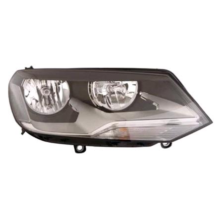 Right Headlamp (Halogen, Takes H7 / H15 Bulbs, Supplied With Motor) for Volkswagen TOUAREG 2011 2014
