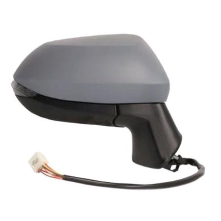 Right Wing Mirror (electric, heated, indicator, primed cover) for TOYOTA COROLLA, 2018 Onwards