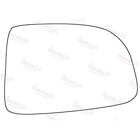 Right Stick On Wing Mirror Glass for Kia CARENS III 2006 2013