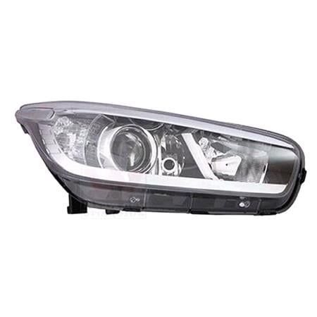 Right Headlamp (Halogen, Takes H7 / H7 Bulbs, Without LED Daytime Running Light, Supplied With Motor) for Kia CEE'D 2012 2015