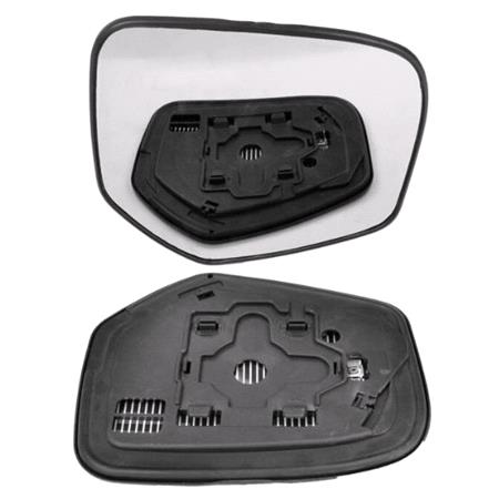 Right Wing Mirror Glass (heated) and Holder for Mitsubishi Triton, 2005 2015