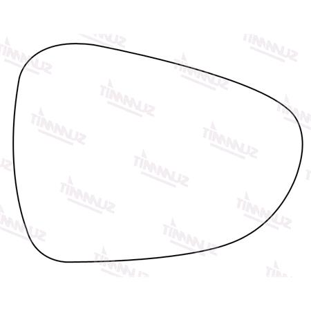 Right Stick On Wing Mirror Glass for Citroen DS3 2010 Onwards