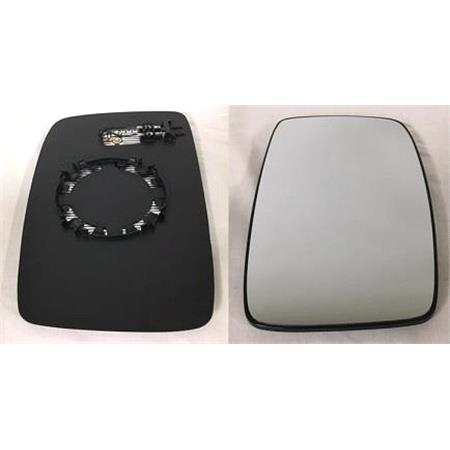 Right Wing Mirror Glass (heated, for single glass mirrors) for Citroen DISPATCH MPV, 2007 Onwards
