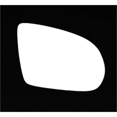 Right Stick On Wing Mirror Glass for Audi A8, 2010 Onwards