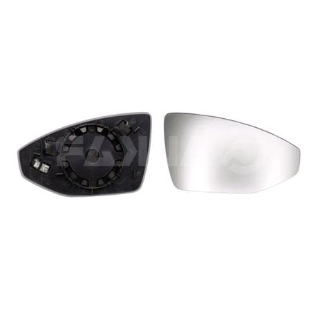 Right Wing Mirror Glass (heated) and Holder for Audi A7, 2017 Onwards
