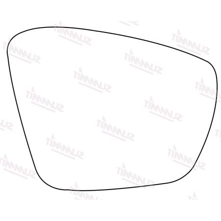 Right Stick On Wing Mirror Glass for Skoda OCTAVIA Combi 2012 Onwards