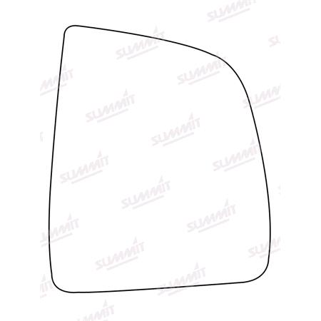 Right Stick On Wing Mirror Glass for Opel COMBO Platform/Chassis, 2012 2017