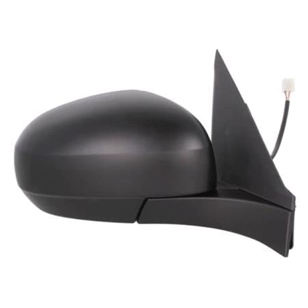 Right Wing Mirror (electric, heated, primed cover, without power folding, 5 pin connector) for SUZUKI SWIFT IV, 2010 Onwards