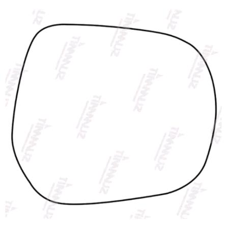 Right Stick On Wing Mirror Glass for Toyota LAND CRUISER 150, 2009 Onwards