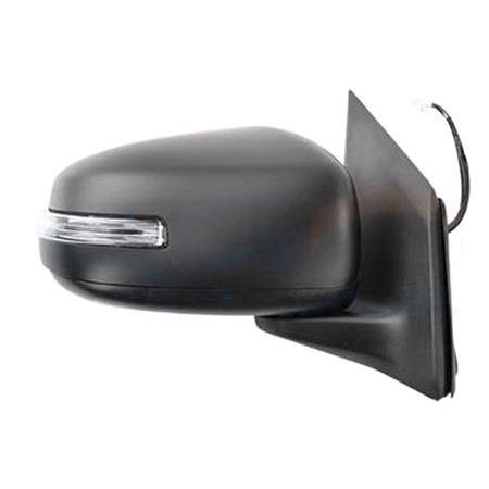 Right Wing Mirror (electric, not heated, indicator, primed cover, power folding) for Mitsubishi MIRAGE Hatchback 2012 Onwards