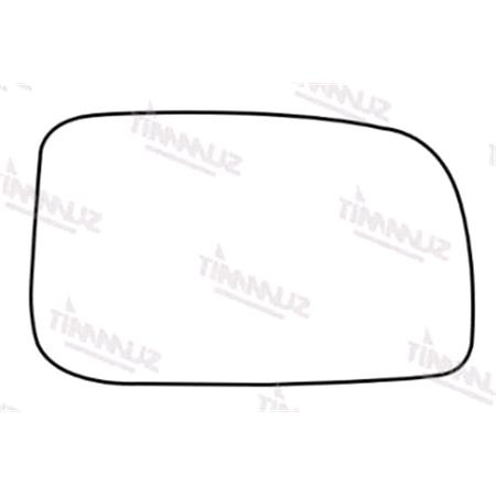 Right Stick On Wing Mirror Glass for Daihatsu SIRION 2005 to 2010